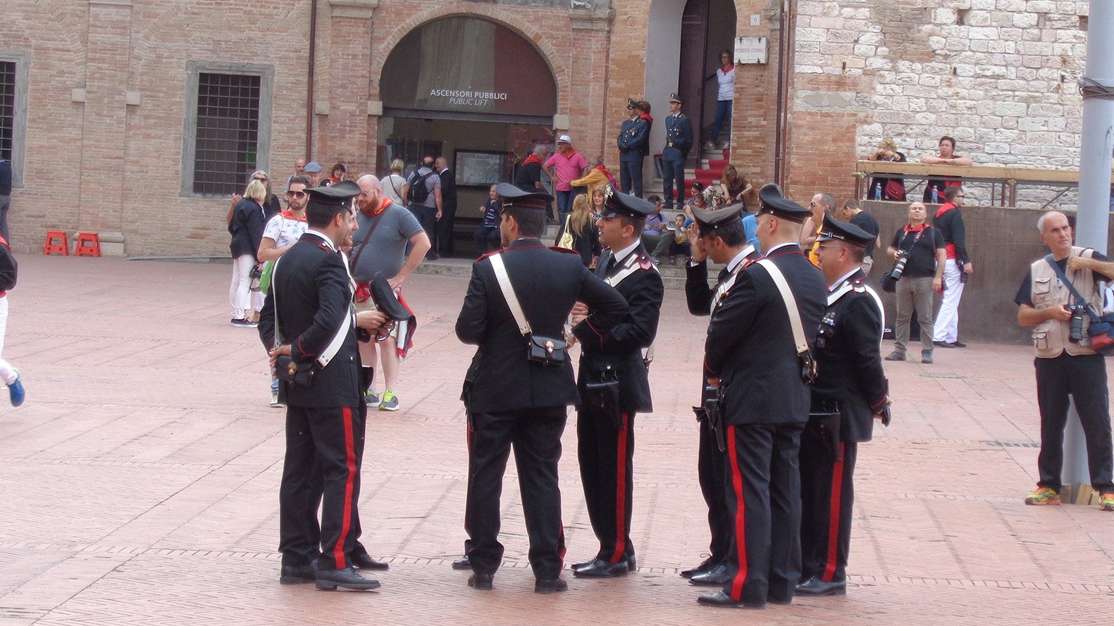 Gubbio on the day of Festa dei Ceri