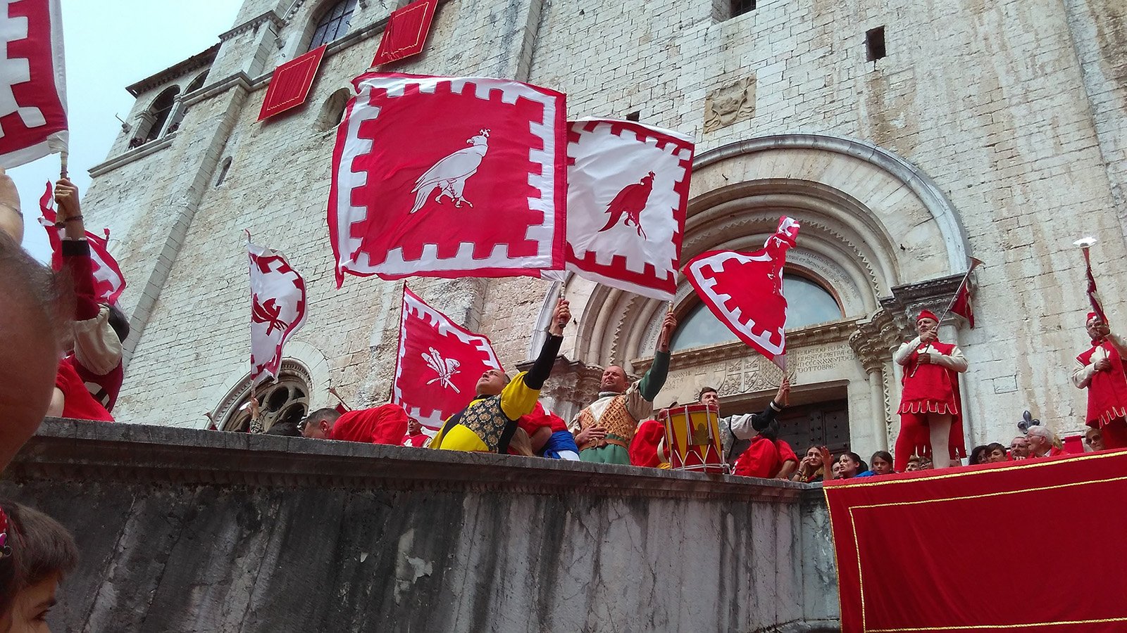 Gubbio on the day of Festa dei Ceri