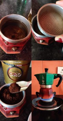 For a stovetop coffee pot, how tightly should you pack the coffee