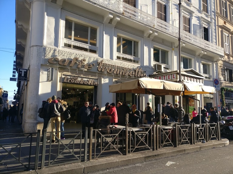 Caffe Trombetta outisde the Termini station in Rome is a great place for coffee