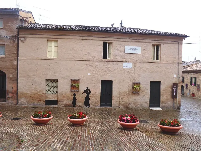 Recanati is the town of Giacomo Leopardi