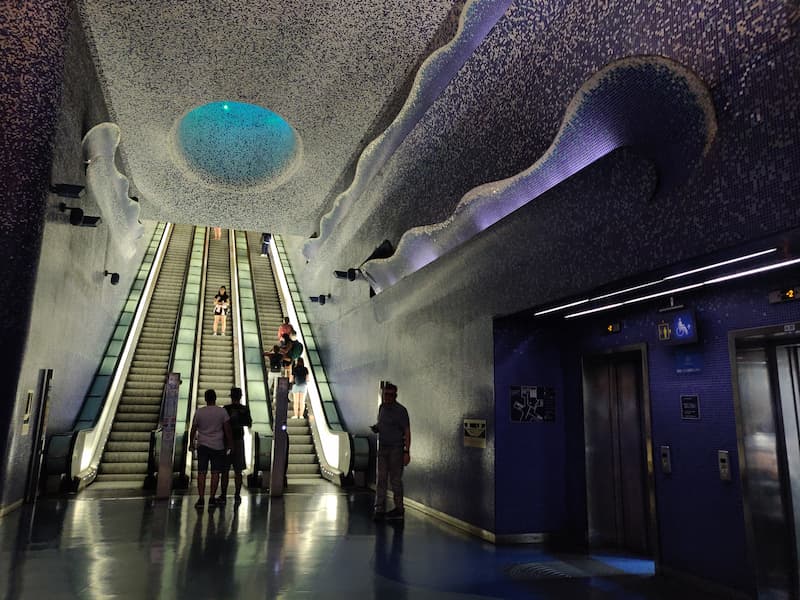 The metro station at Via Toledo, Naples